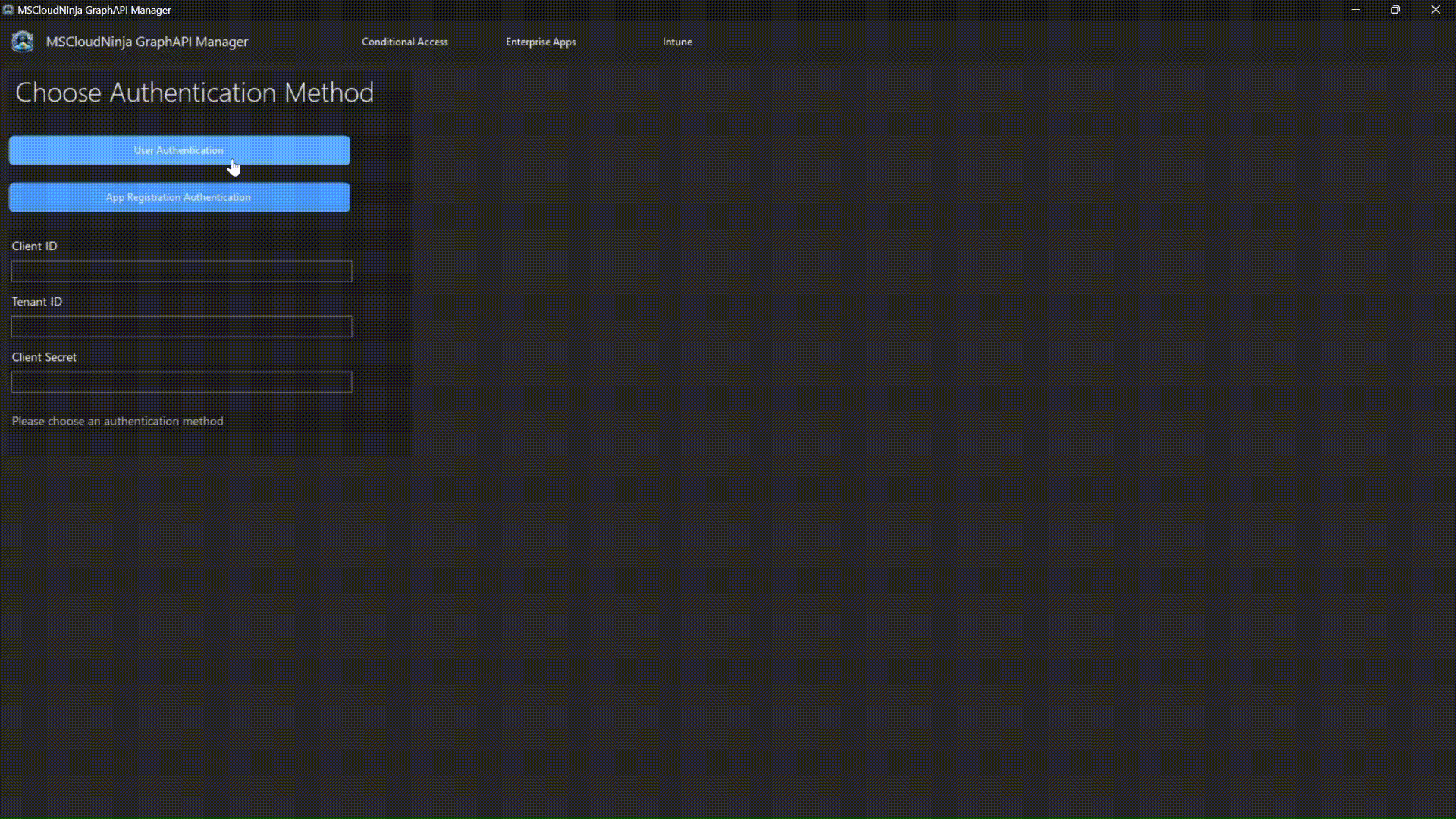 MSCloudNinja Graph API Manager