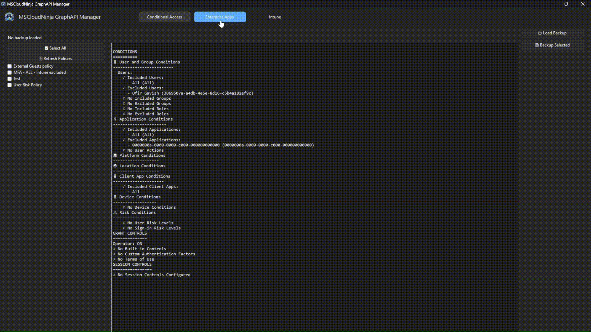 MSCloudNinja Graph API Manager