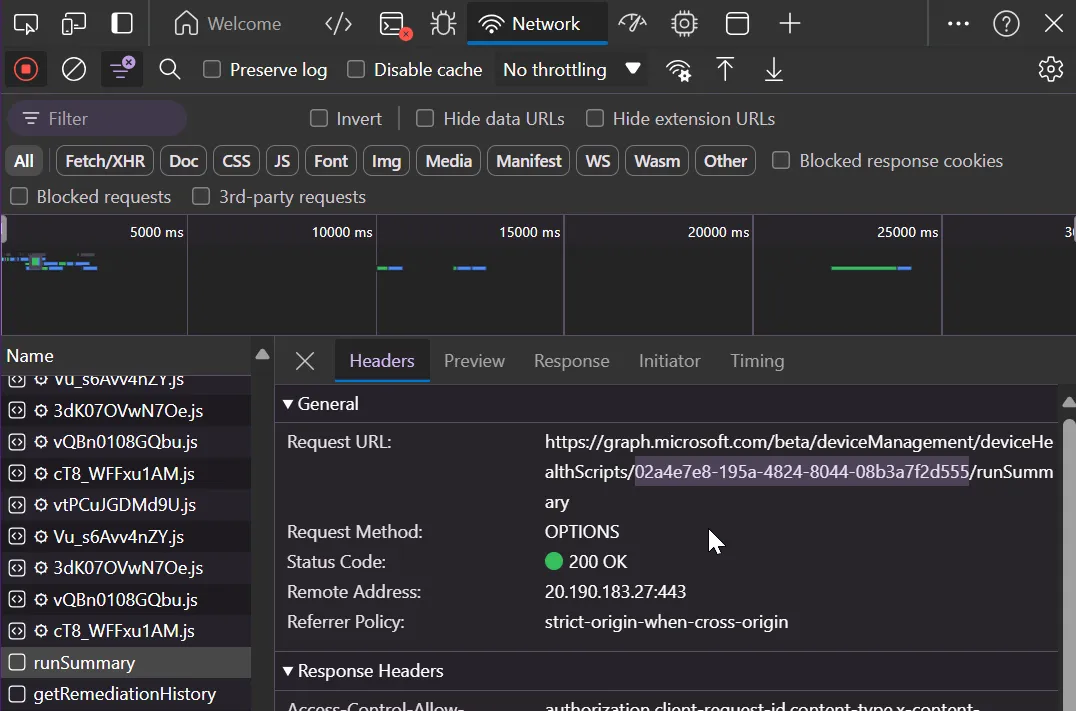 Intune Remediation Script ID